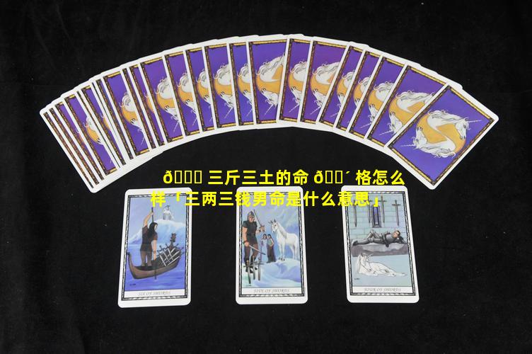 🕊 三斤三土的命 🐴 格怎么样「三两三钱男命是什么意思」